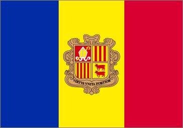 Andorra Bandera del Principado de Andorra
