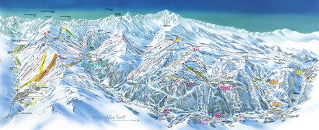 Grandvalira mapa pistas de esquí Soldeu El Tarter Pas de la Casa Grau Roig Plan des pistes de ski